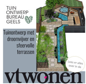 VT WONEN tuinontwerp stadstuin met vijver