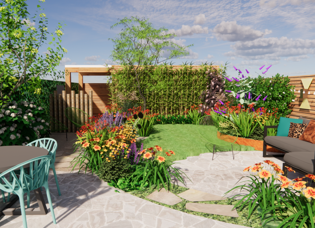 Heerlijke stadstuin met verborgen hoekjes en zonneterras