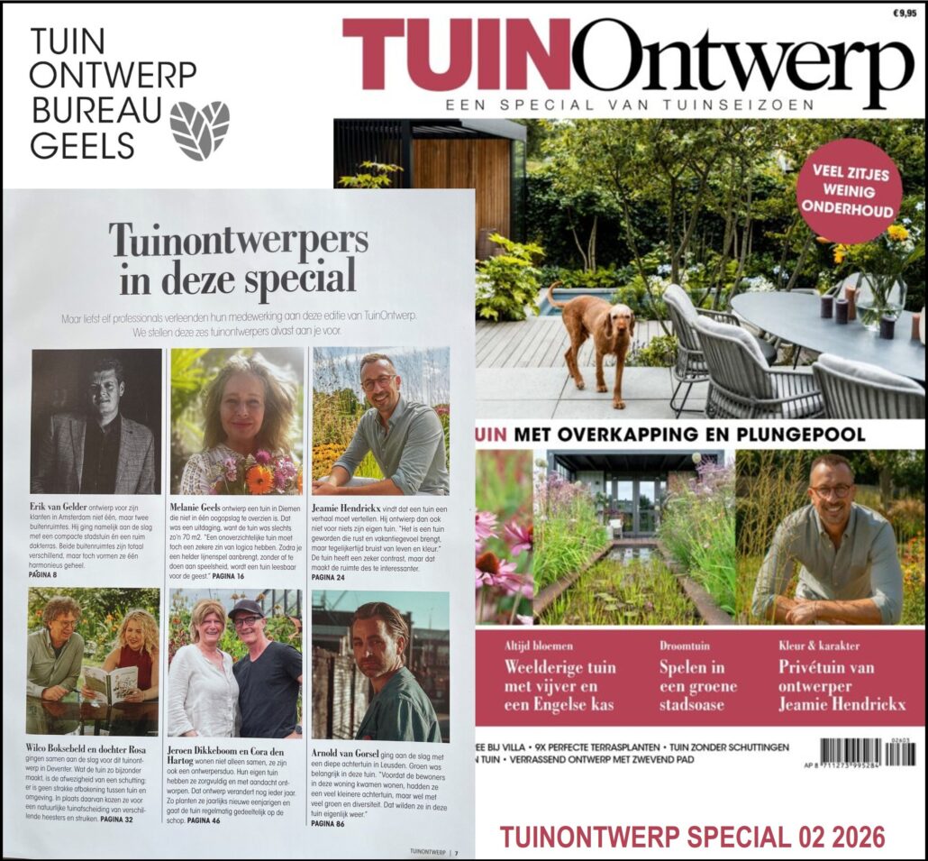 Tuinontwerper en beplantingspecialist Melanie Geels in Magazine